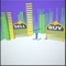 Collect gold and coins on the platform, do not hit the obstacles