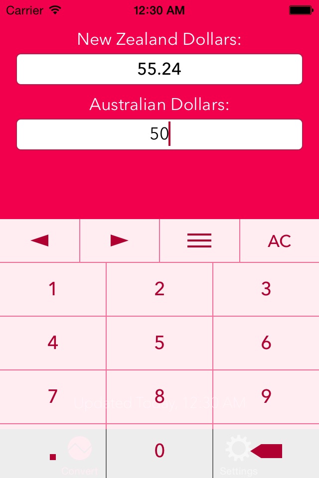 NZ Dollars To AU Dollars screenshot 2