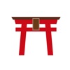 Japanese shrine sticker
