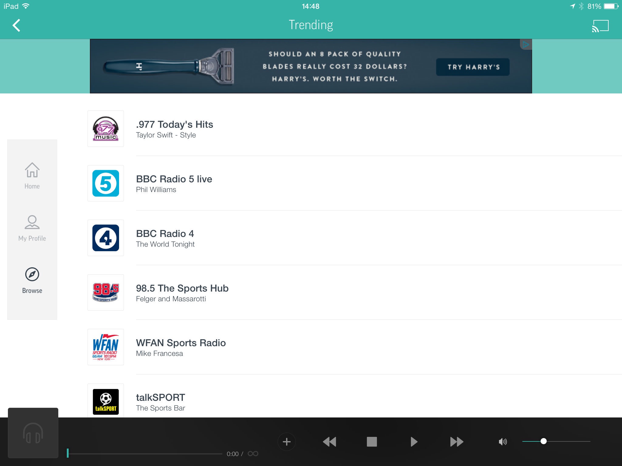TuneIn Radio: Music & Sports screenshot 2