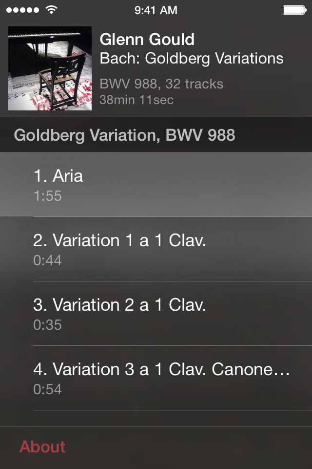 Bach Goldberg Variations screenshot 3