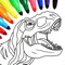 Free dinosaur coloring book game