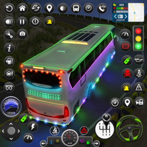 City Bus Simulator Road Trip Icon