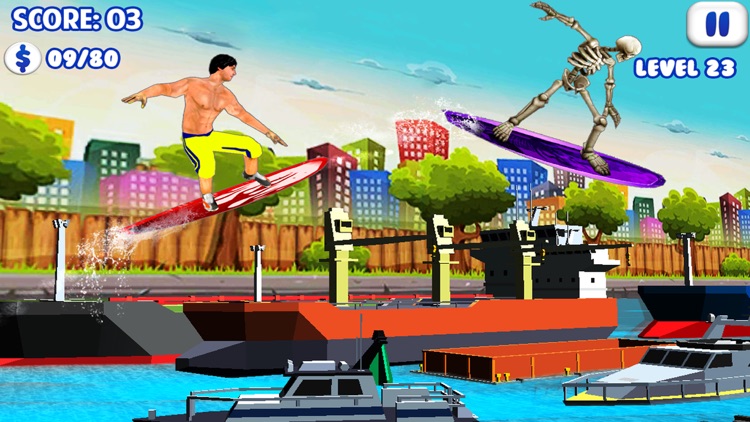 Flip Surfing Diving Stunt Race screenshot-3