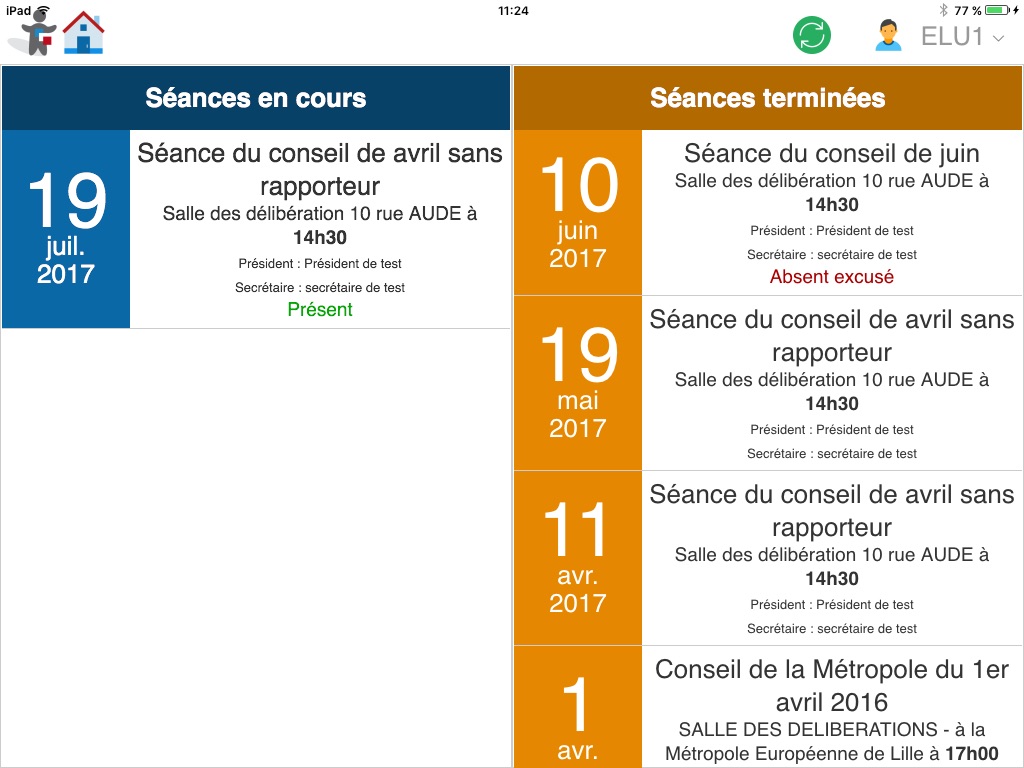 Convocation  élus screenshot 2