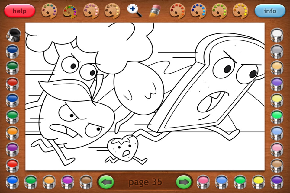 Eating Healthy Coloring Book screenshot 3