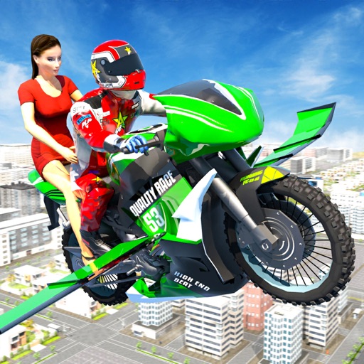 Flying Bike – Fly Motorbike 3D Icon