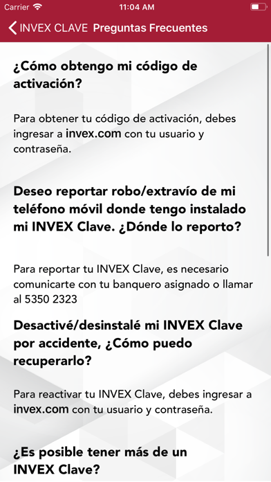 Invex Clave screenshot 2