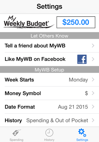 My Weekly Budget Lite - MyWB screenshot 4