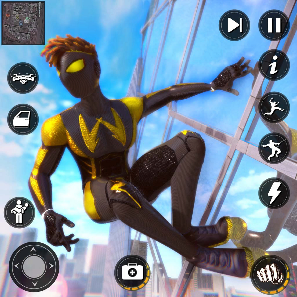 Get Rope Super Hero Flying Games for iOS, iPhone, iPad Aso Report