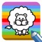 Coloring game: there are many small animals to choose from in the game
