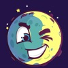 Moon stickers & space emoji