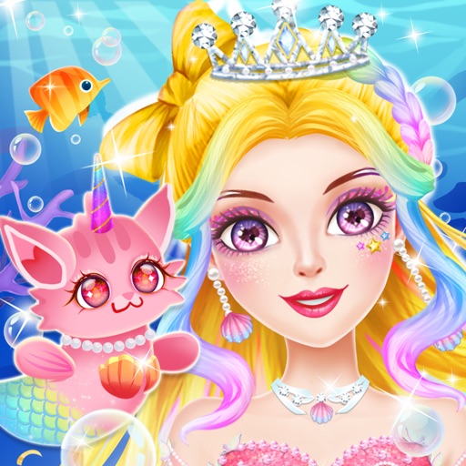 美人鱼公主换装捕鱼游戏logo