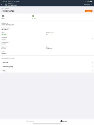 Screenshot 6 AWS Console iphone