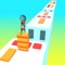 Epic Stack Runner 3D Game is a fun, satisfying and entertaining running game, you will enjoy collecting the rolls in order to use them to build bridge to win the race