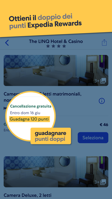 Screenshot of Expedia: hotel, voli e auto3
