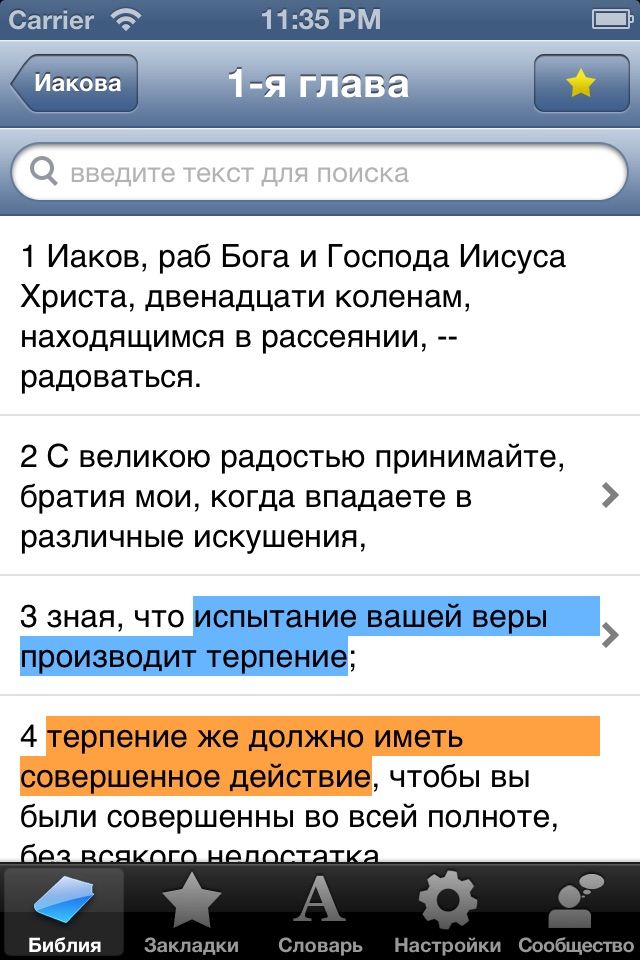Russian Bible screenshot 3