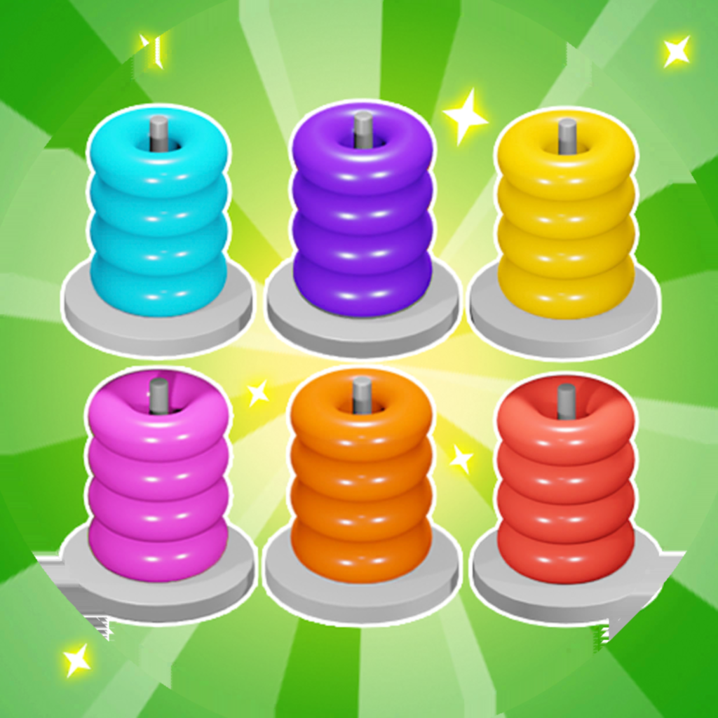 Get Hoop Sort - Color Ring Puzzle for iOS, iPhone, iPad Aso Report