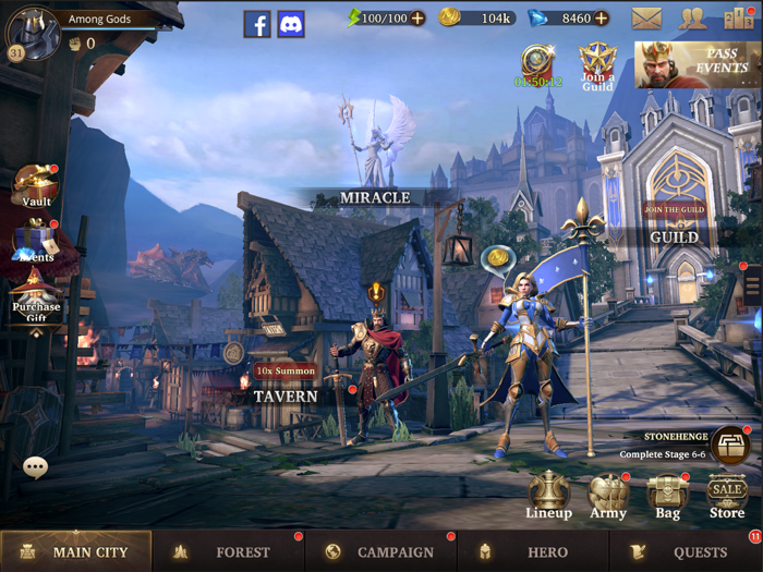 Among Gods 레전드 키우기