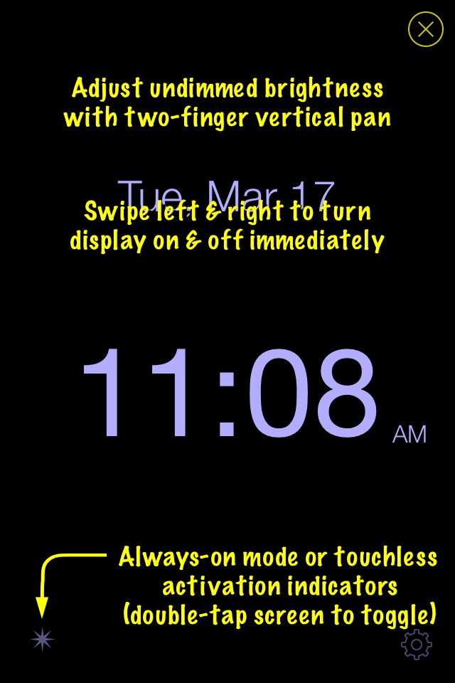 Disappearing Bedside Clock screenshot 2