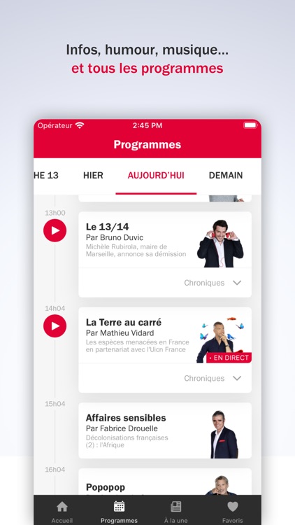 France Inter - radio, podcasts screenshot-3