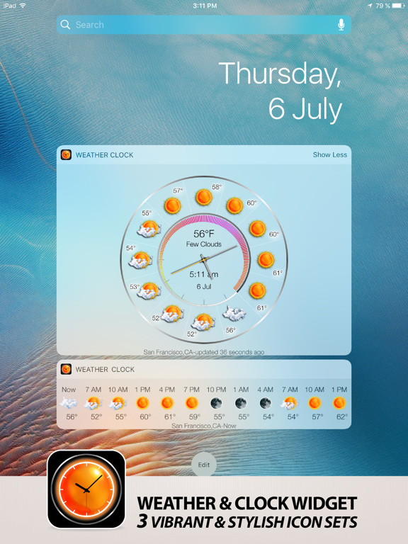 Weather Clock Widget screenshot 2