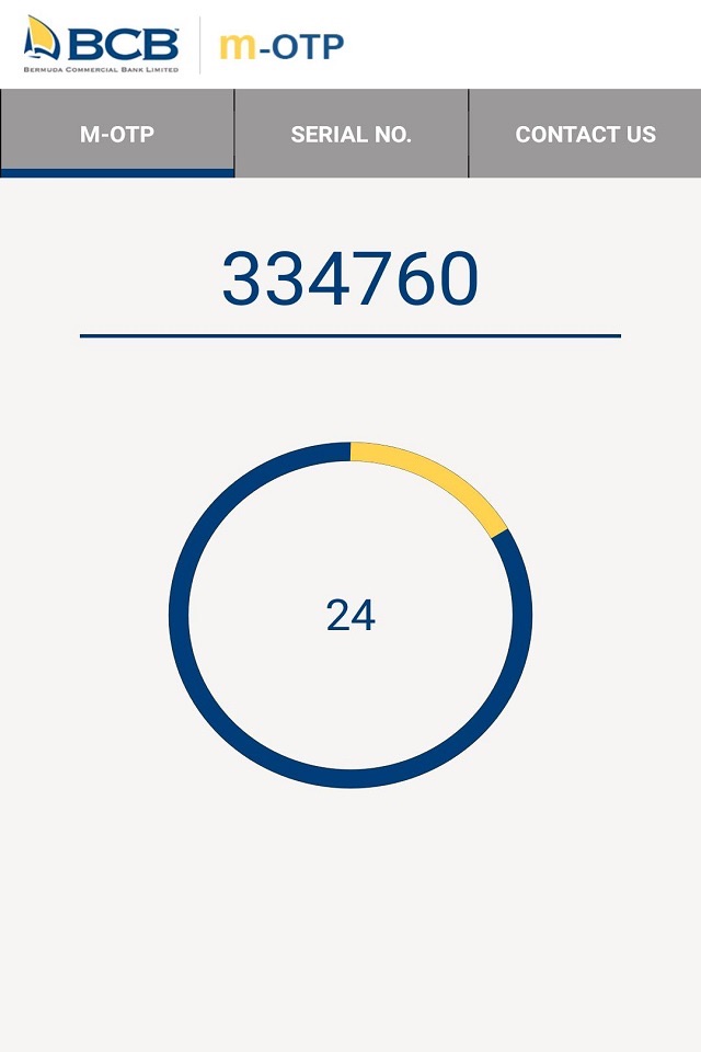 BCB m-OTP App screenshot 3