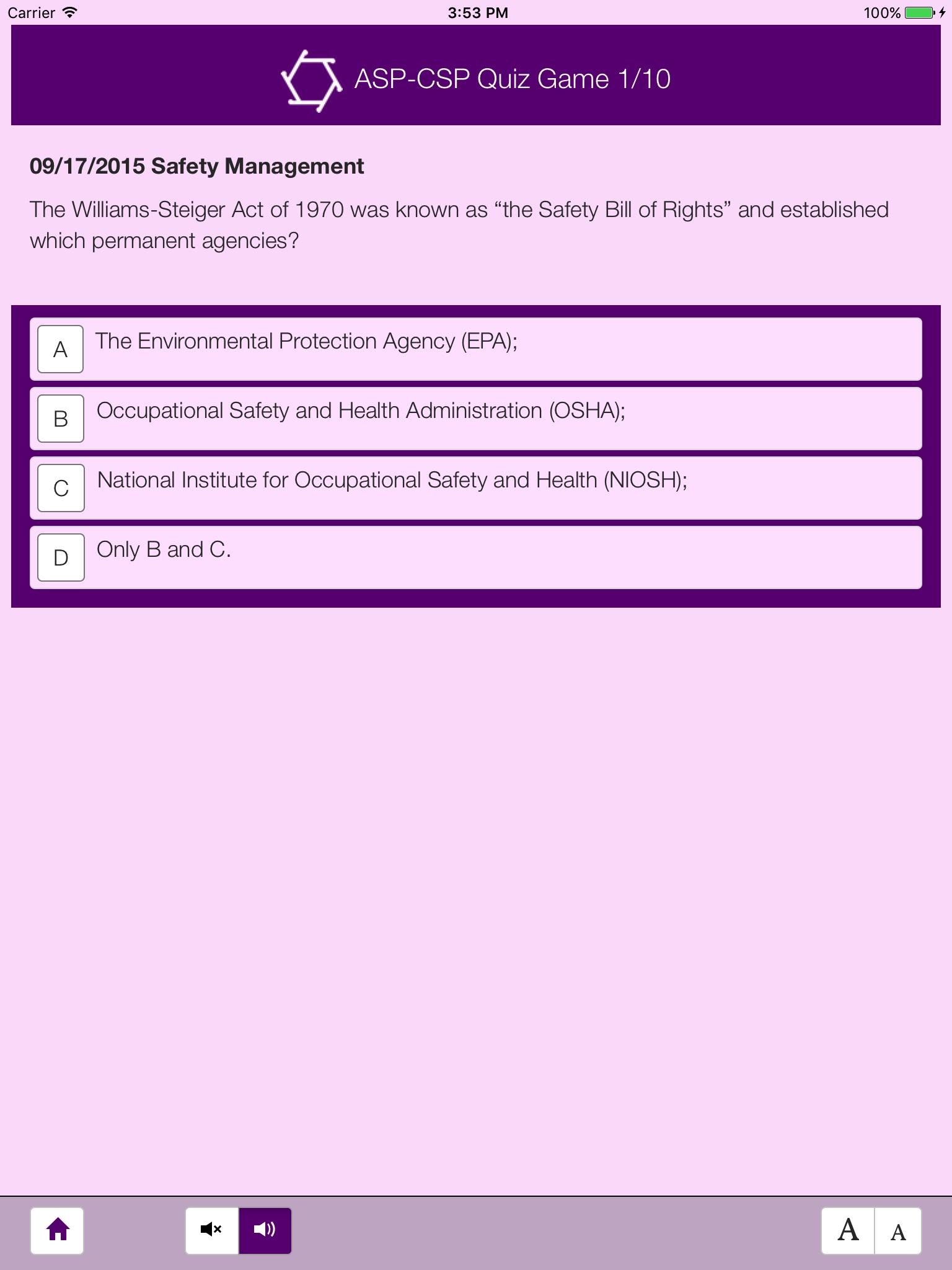 ASP-CSP Quiz Game screenshot 3