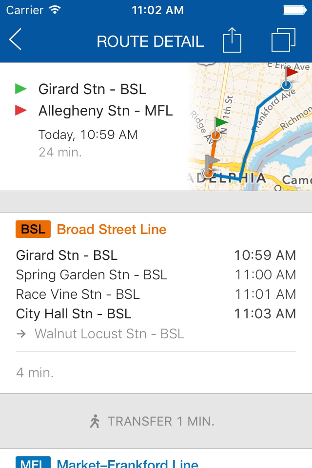 ezRide Philadelphia SEPTA screenshot 4