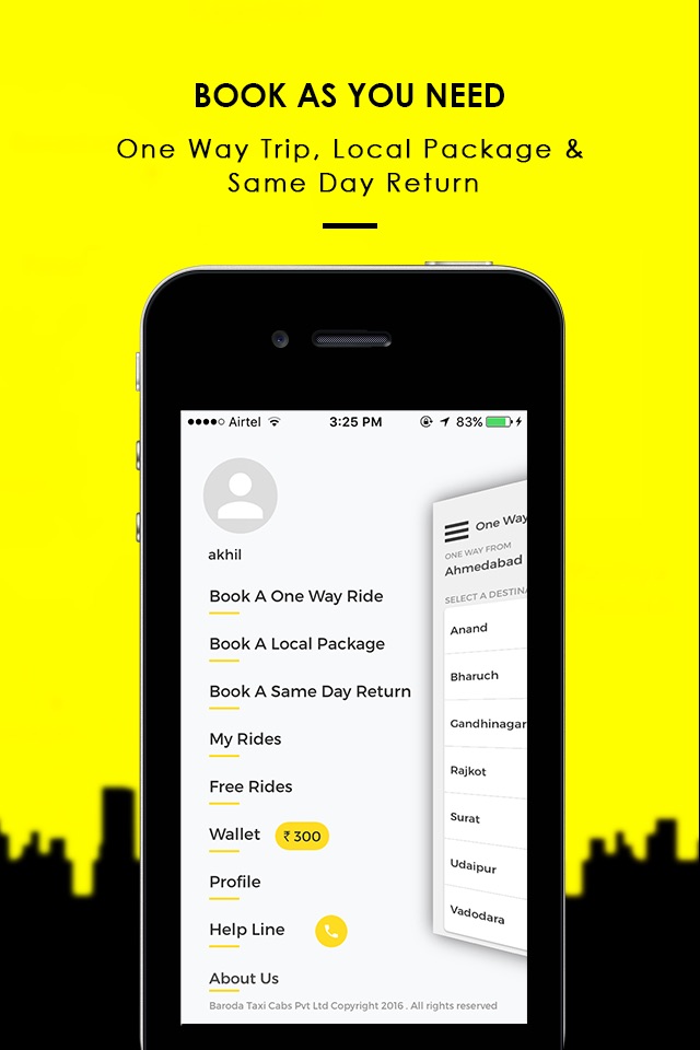 OneWayCab screenshot 2