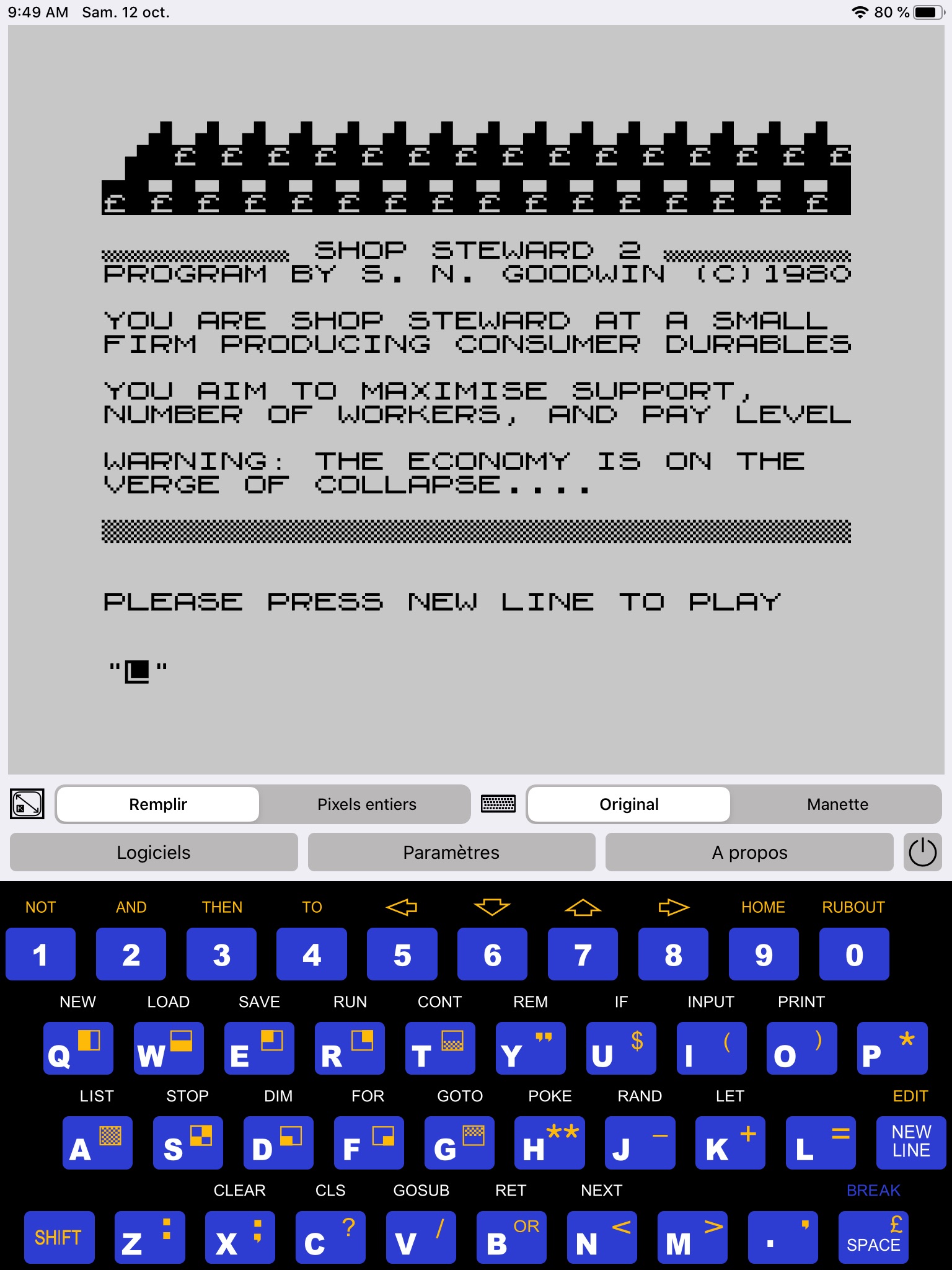 ZX81 screenshot 2