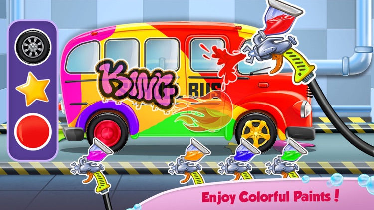 Kids Bus: Super Car Wash Salon