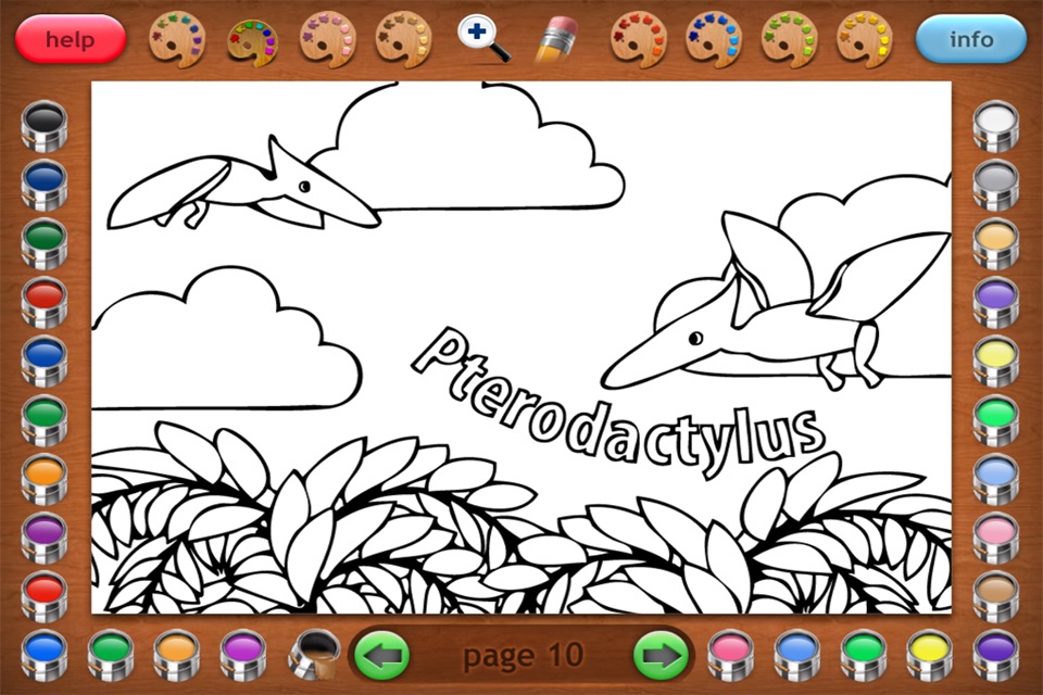 More Dinosaurs Coloring Book screenshot 4