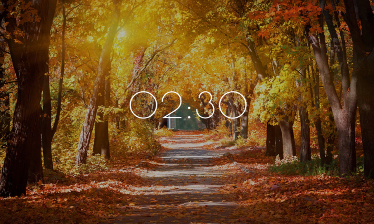 Autumn Clock HD