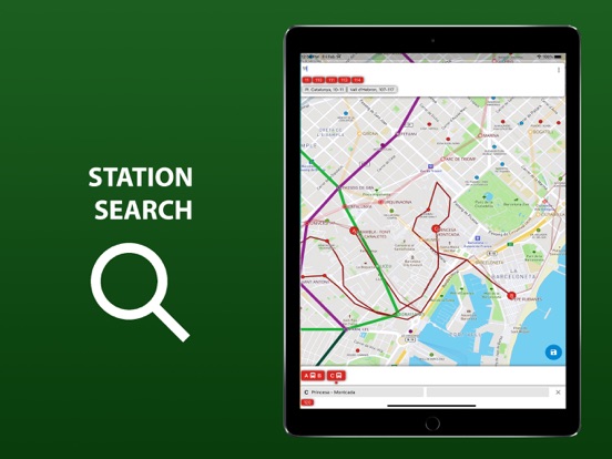 Public transport map Barcelona screenshot 3