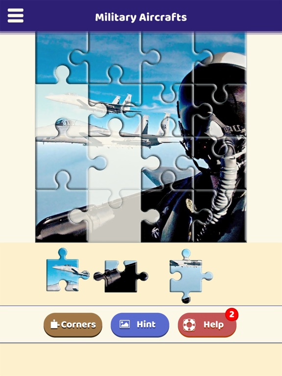 Military Aircrafts Puzzle screenshot 2