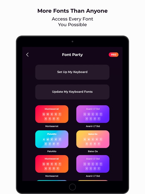 Font Party: New Keyboard Fonts screenshot 4