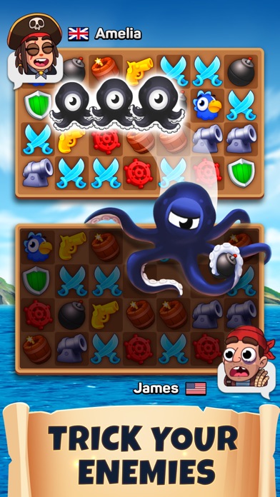 Pirates & Puzzles - PVP League screenshot 2
