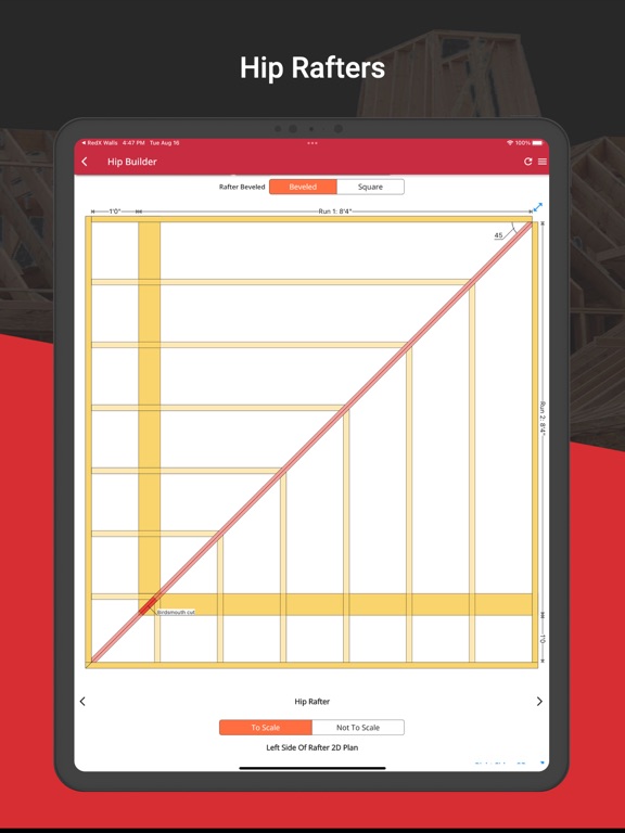 RedX Roof - Rafter Calculator screenshot 2