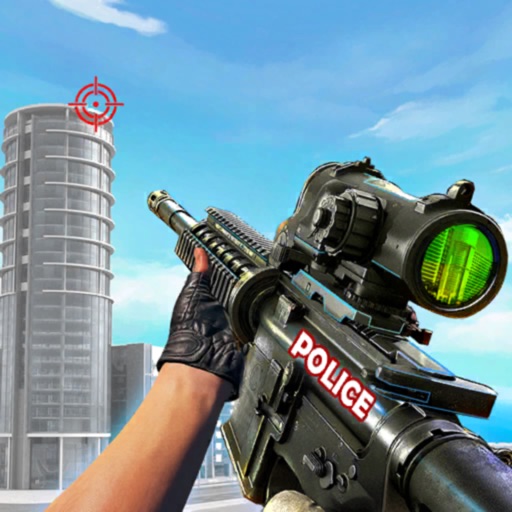 Police Sniper City Gangsters Icon