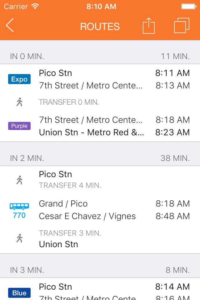 ezRide LA METRO - Transit screenshot 3