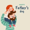 Icon Happy Fathers day photo frame