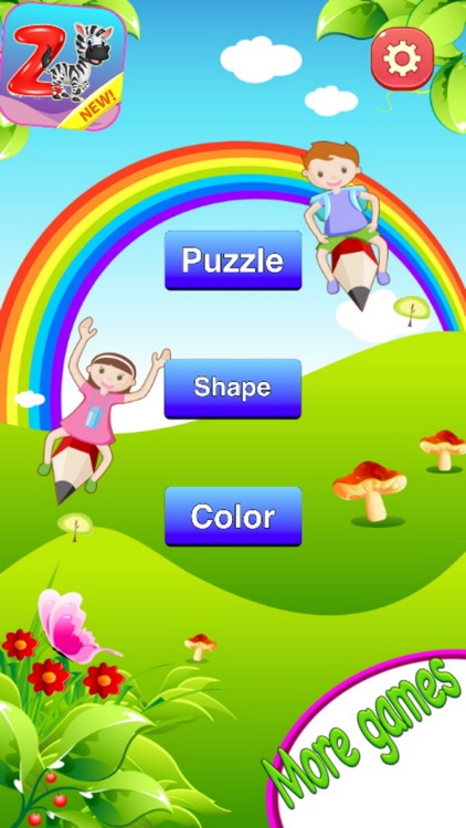 Shapes learning with 3-in-1 kids education games