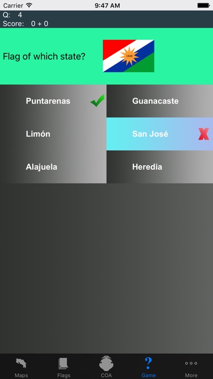 Costa Rica Province Maps, Flags, Capitals screenshot-4