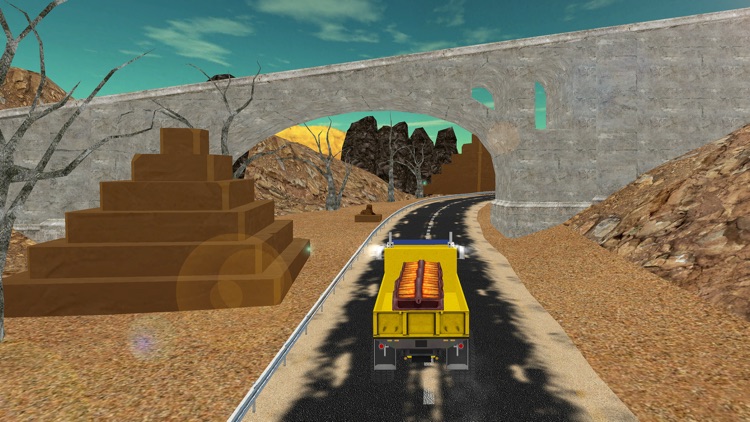 Cargo Truck Drive-Desert Truck Simulator 3D screenshot-4