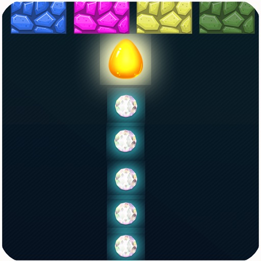 Glow balls through blocks iOS App