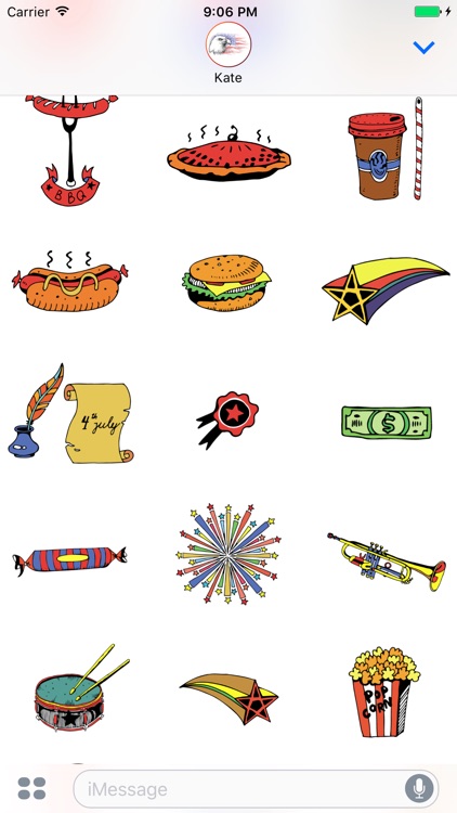 Happy 4th of July Stickers for Day celebration! screenshot-3
