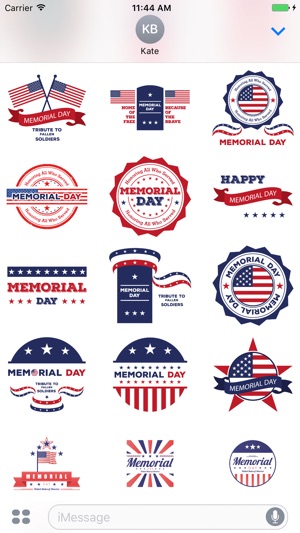 Happy Memorial Day Sticker Pack(圖4)-速報App