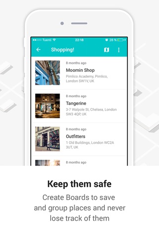 Faros - Collect & organize places that inspire you screenshot 2