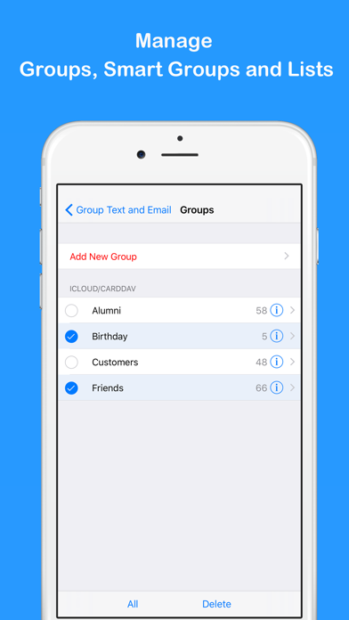 Group Text and Email Pro Screenshots